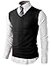 H2H Mens Various Color Casual Slim Fit Knit Vest