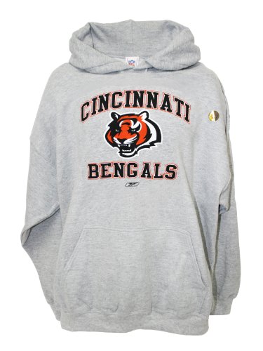NFL Cincinnati Bengals Pullover Hooded Sweatshirt, Gray, Medium Amazon.com
