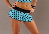 Womens Sexy Polka Dot Micro Mini Skirt - CHOOSE YOUR COLOR