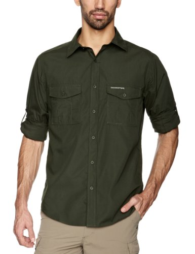 Craghoppers Kiwi Long Sleeved Men's Shirt - Dark 