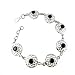 Indian Jewellery Handmade Sterling Silver Bracelet Onyx 7.75 inches