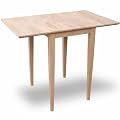 International Concepts T-2236D Small Drop-leaf Table, Unfinished