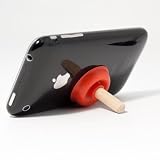 Phone Plunger for Mobiles & Ipods Securely sucks on to the back of your phone (Red Colour)