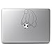 Big Hero 6 Baymax with Apple Soccer Ball - Vinyl Decal Sticker Skin for Apple Macbook Air & Pro 13 15 17 Inch, Car, Laptop, Notebook, Chromebook, Tablet, Ultrabook, Window, Glass, Wall, Outside, Tables, Chair, Desktop