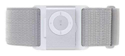 Electronics: Griffin Tempo Armband for iPod shuffle 2G  Light Gray 
