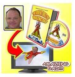 The Incredible Adventures of "Amazing Dad" DVD - Let Your Dad Be a Star - Personalized with Your Dad's Photo