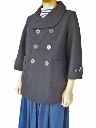 Kha:ki（カーキ）Pコート NAVY