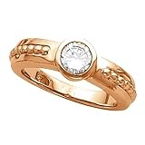 14K Rose Gold Diamond Engagement Ring - 0.50 Ct.