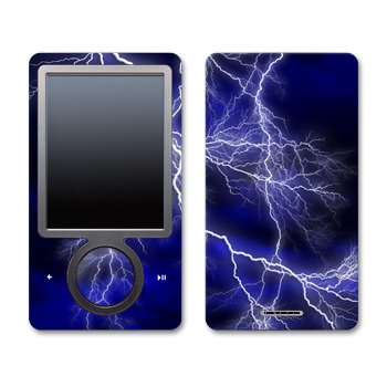 Apocalypse Blue Design Zune 30GB Skin Decal Protective Sticker