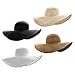 Ayliss Womens Sun Straw Hat Wide Brim UPF 50 Beach Floppy Beach Hats for Women UV Protection Summer Beach Hats