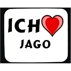 Mauspad mit Ich liebe Jago Dekoration