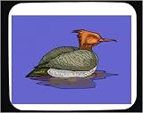 Decorated Mouse Pad with green, sea, duck, bird, animal, feathers