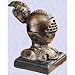 medieval Italian Knight gothic helmet iron statue New pen holder desk accessory (Digital Angel Decor)