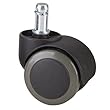 Rolland Office Chair Caster Wheel for Hardwood Floor - Stem Diameter: 11mm, Stem Length: 22mm - 5 Unit/Pack