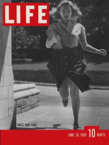 Life Magazine 1939, June 26; Girl's New Fads; Dodgers