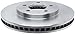 ACDelco Silver 18A1800A (19287237) Non-Coated Front Disc Brake Rotor