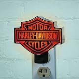Pack of 3 Official Harley Davidson Bar & Shield Chrome Night Lights