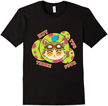 Men's Teemo Shirt and Mushrooms Large Black