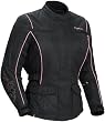 TOURMASTER MOTIVE JKT WMNS BK/PK LRG