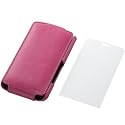 ELECOM docomo P-07C レザーカバー フラップ付 ICカードポケット付き ピンク PD-PA07PLFIPN