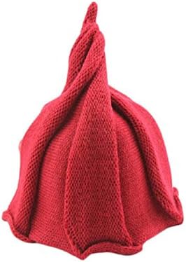 Zmike New Fashion Baby Winter Kids Boy Girl Warm Cusp Umbrella pumpkin Knitting Hats (Free Sise, Red)
