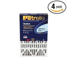 3M DP01DC-4 Filtrete 4-Inch Allergen Reduction Filters 16x25x4 Inches, 4-Pack by 3M