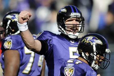 Baltimore Raven and Houston Texans: Joe Flacco Photographic Poster Print by Nick Wass, 18x12