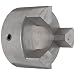 Lovejoy Jaw Coupling, L Type, Jaw Coupling Hub, Sintered Iron, Metric