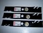 Set of 3, Gator Mulcher 3-in-1 Blade to Replace the 163819/152443/170698/176084/145708 Blade Used on 46" Decks, Craftsman, Poulan Pro, Husqvarna.