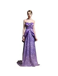 Strapless Open-Back Beaded Polyester/Spandex Evening Dress 