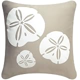 Wabisabi Green Sand Dollar Eco Throw Pillow Cover -Seagrass