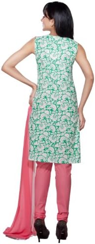 In-SattvaWomens Indian Ethnic Kurta Tunic with Churidar & Dupatta Set