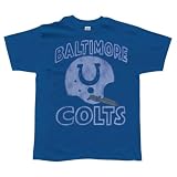 Baltimore Colts - Old School Helmet Soft T-Shirt - Medium