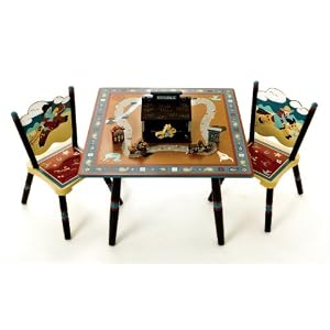 Levels Of Discovery Wild West Table and 2 Chair Set Multi-Color by 