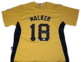 Neil Walker Autographed Pirates Gold Premier Majestic Jersey w/ JSA COA