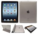 Super-Tough Clear SmartGel Case Cover for Apple iPad 2 / iPad 3 Compatible with Genuine Apple Smart Cover (All versions Wi-Fi and Wi-Fi + 3G/4G - 16GB 32GB 64GB)