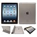 Super-Tough Clear SmartGel Case Cover for Apple iPad 2 / iPad 3 Compatible with Genuine Apple Smart Cover (All versions Wi-Fi and Wi-Fi + 3G/4G - 16GB 32GB 64GB)