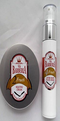 Bundle - 2 Items: Via Barberia Fructi Shaving Cream and Fructi After Shave Fluid Cream
