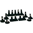9 Black Velvet Ring Finger Jewelry Showcase Displays