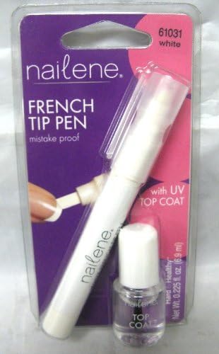 Nailene French Tip Pen 61031 White (Pack of 4)