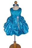 New Turquoise Baby Flower Girl Birthday Party Dress Sz S to 4t - Same Day Shipping. Orders Arrive in 3-5 Days (L)