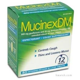 Mucinex DM Expectorant & Cough Suppressant, Extended-Release Bi-Layer Tablets, 40-Count Box
