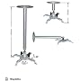Universal Beamer Wandhalterung und Deckenhalterung&hellip von LL