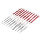 uxcell　ヤスリセット　ダイヤモンドニードルファイル　宝石　細工　セラミック　宝石　木工　マイクロツール　10 in 1