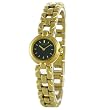 Seiko Ladies Gold Tone Dress Watch with a Black Dial. Model: SXJZ68