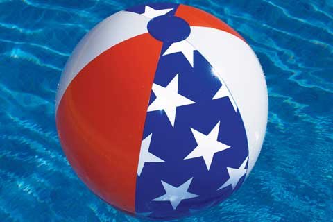 Americana 24in. Inflatable Beach Ball Pool Toy