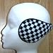 Black & White CHECK wraparound earmuffs ear muffs