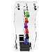 6 Slots Wall Mounted Clear Acrylic Whiteboard Dry Erase Marker & Eraser Holder Organizer Rack