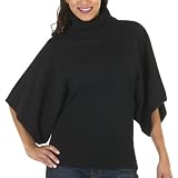 Mossimo Black: Kimono Cowl Neck Sweater - Ebony
