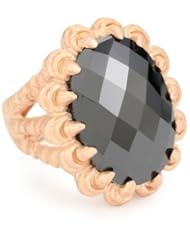nOir "New Novelty" Rose Gold-Plated Claw and Stone Ring